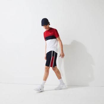 Lacoste SPORT Taffeta Tennis Shorts Pánské - Kraťasy Tmavě Blankyt Blankyt / Červené / Bílé | CZ-2MA